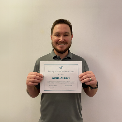Nicholas Love nameD one of the COS' Young Achievers